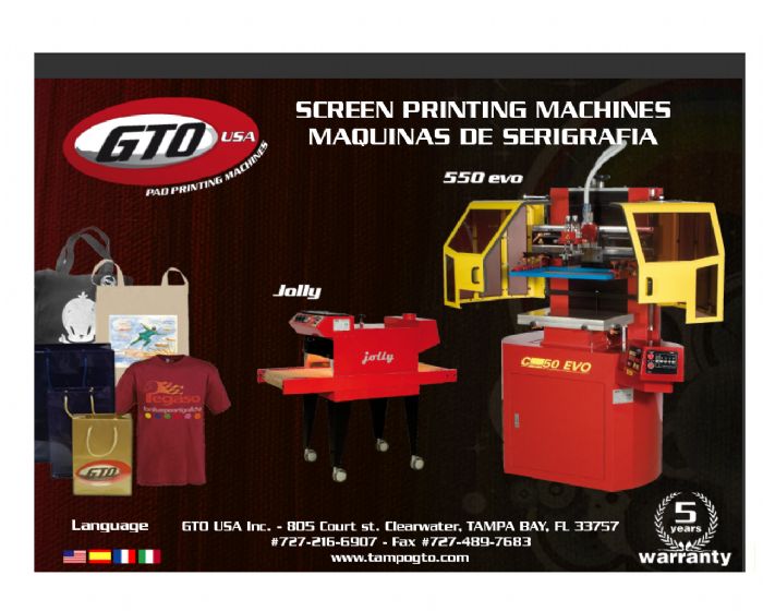 GTO MAQUINA SERIGRAFICA- 550 EVO